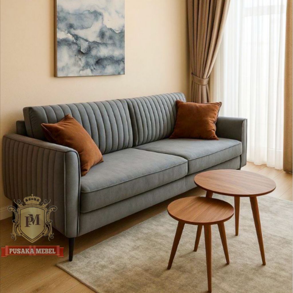 sofa ruang tamu model minimalis modern custom jepara