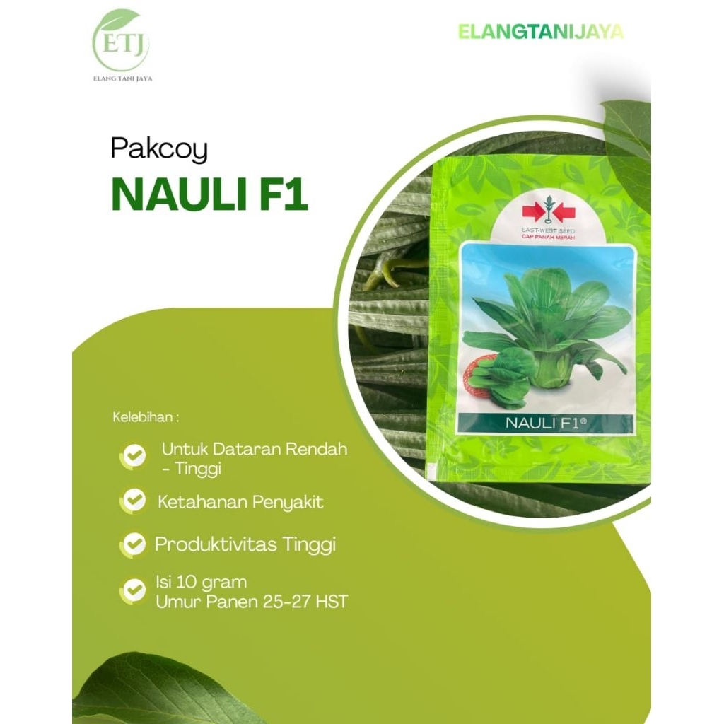 Benih Nauli F1 pakcoy/ Bibit Nauli F1 panah merah