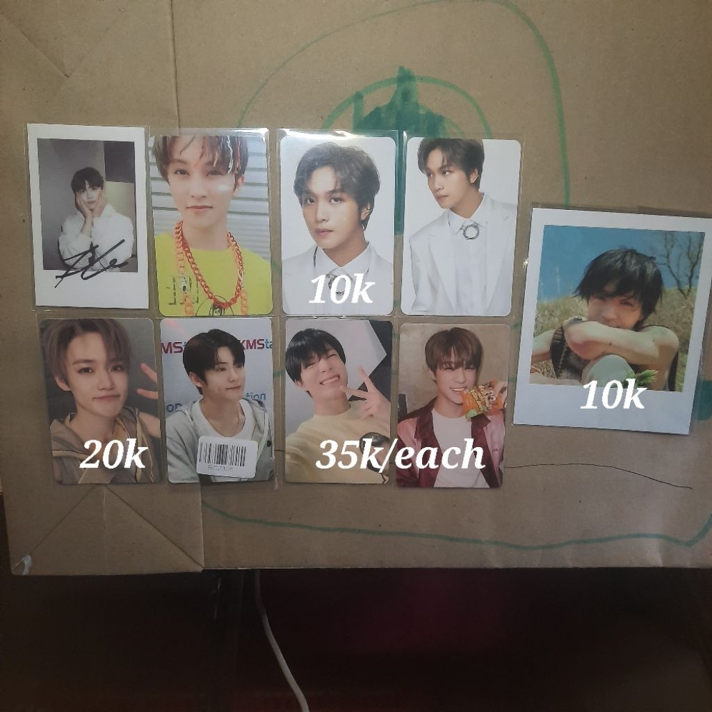 Photocard PC Official NCT TXT polaroid Jaemin soobin Mark lemon jeno summer package yizhiyu hello fu