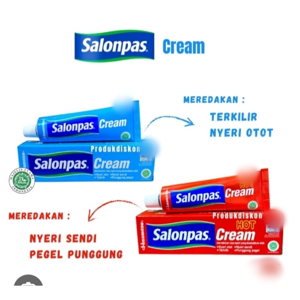 salonpas cream 5gr / salonpas hot 5gr