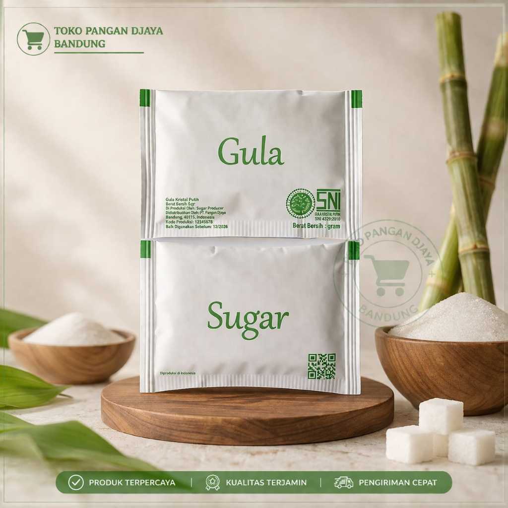 Gula Pasir Sachet 6gr BPOM SNI - 50 Pcs