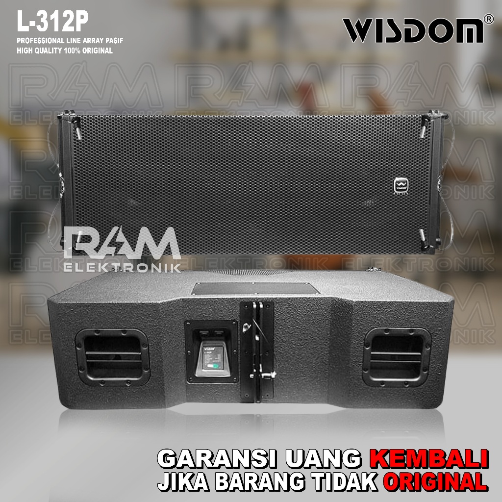 Speaker Pasif Line Array 12 Inch WISDOM L312P | L 312P | L 312 P Original Harga 1 PCS