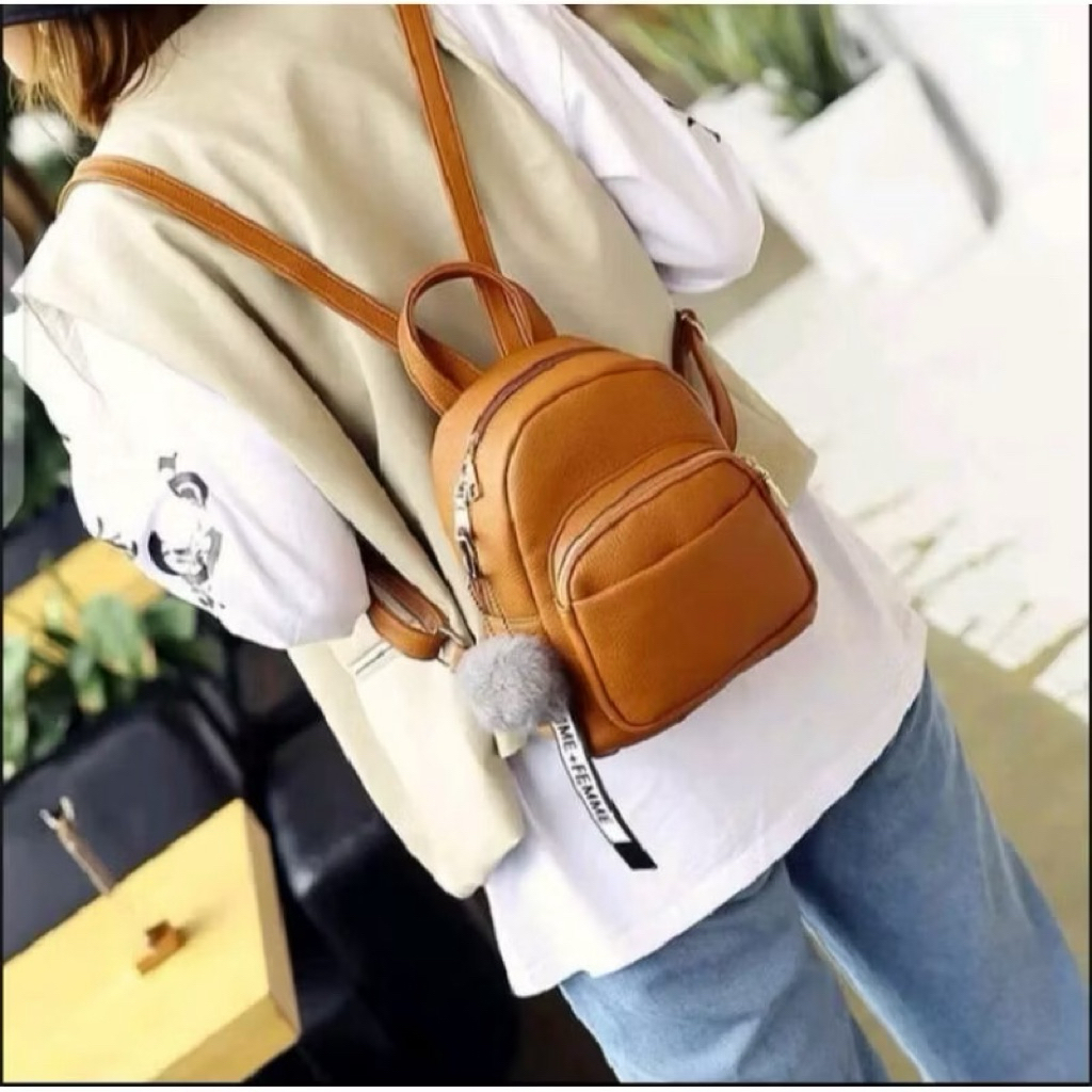 Tas Ransel Mini Wanita Korea Terbaru dan Murah - Backpack Wanita