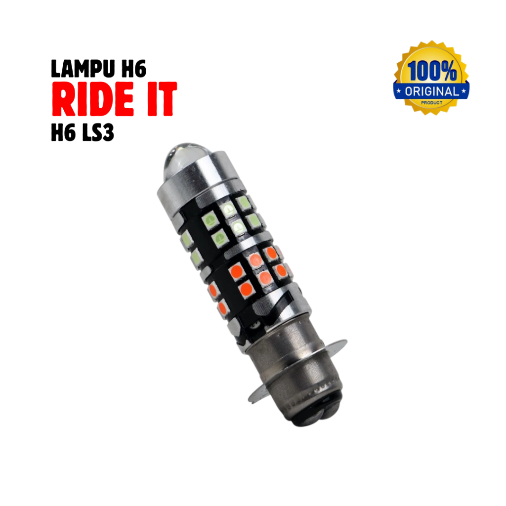 LAMPU LED DEPAN LASER H6 LS3/LED LASER ORIGINAL RIDE IT