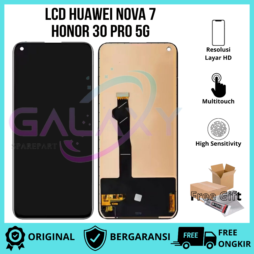 LCD TOUCHSCREEN HUAWEI NOVA 7 / HONOR 30 PRO 5G ORIGINAL PRODUK BERGARANSI 14 HARI FREE ALAT BONGKAR