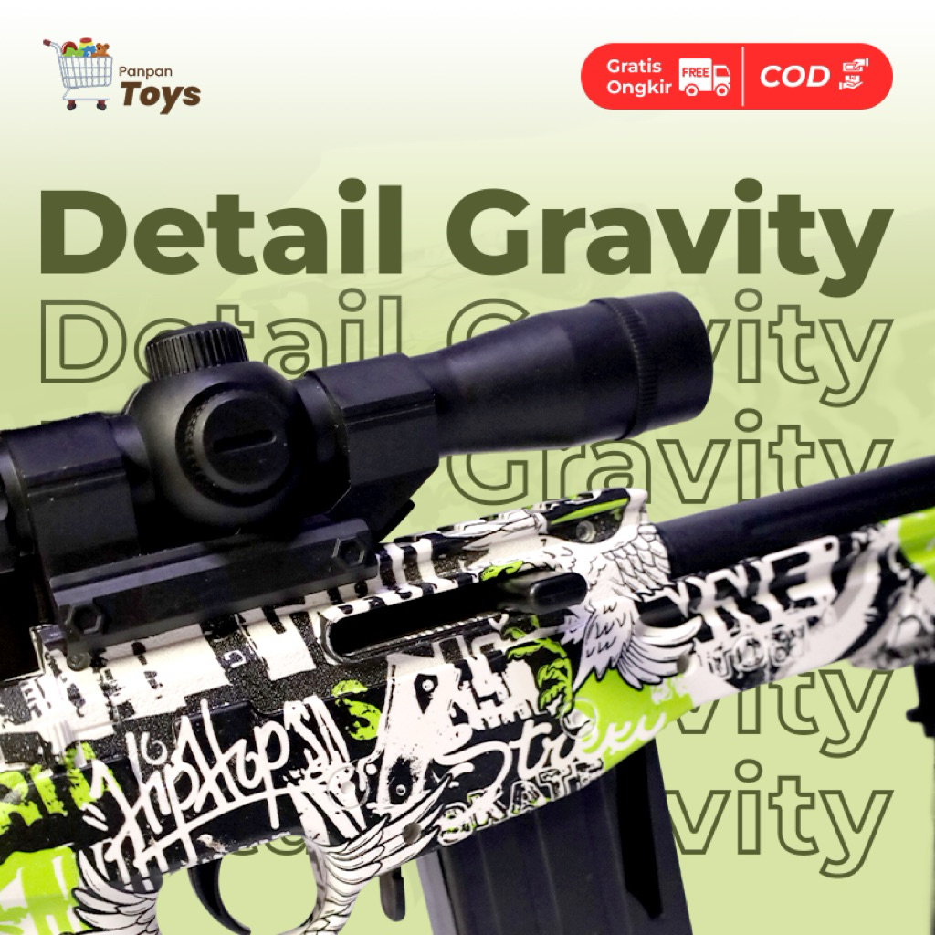 LUNATOYS Mainan Tembak Tembakan Sniper AWM Gunfight Water Bombs Mainan Pistol Pistolan Anak Laki Lak