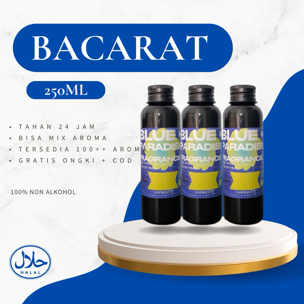 Bacarat - Bibit parfum murni 250ml non alkohol segel pabrik