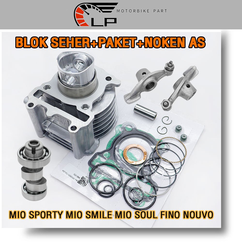 Blok bore up mio set tinggal pasang Pnp mio sporty smile fino nouvo set noken as paket