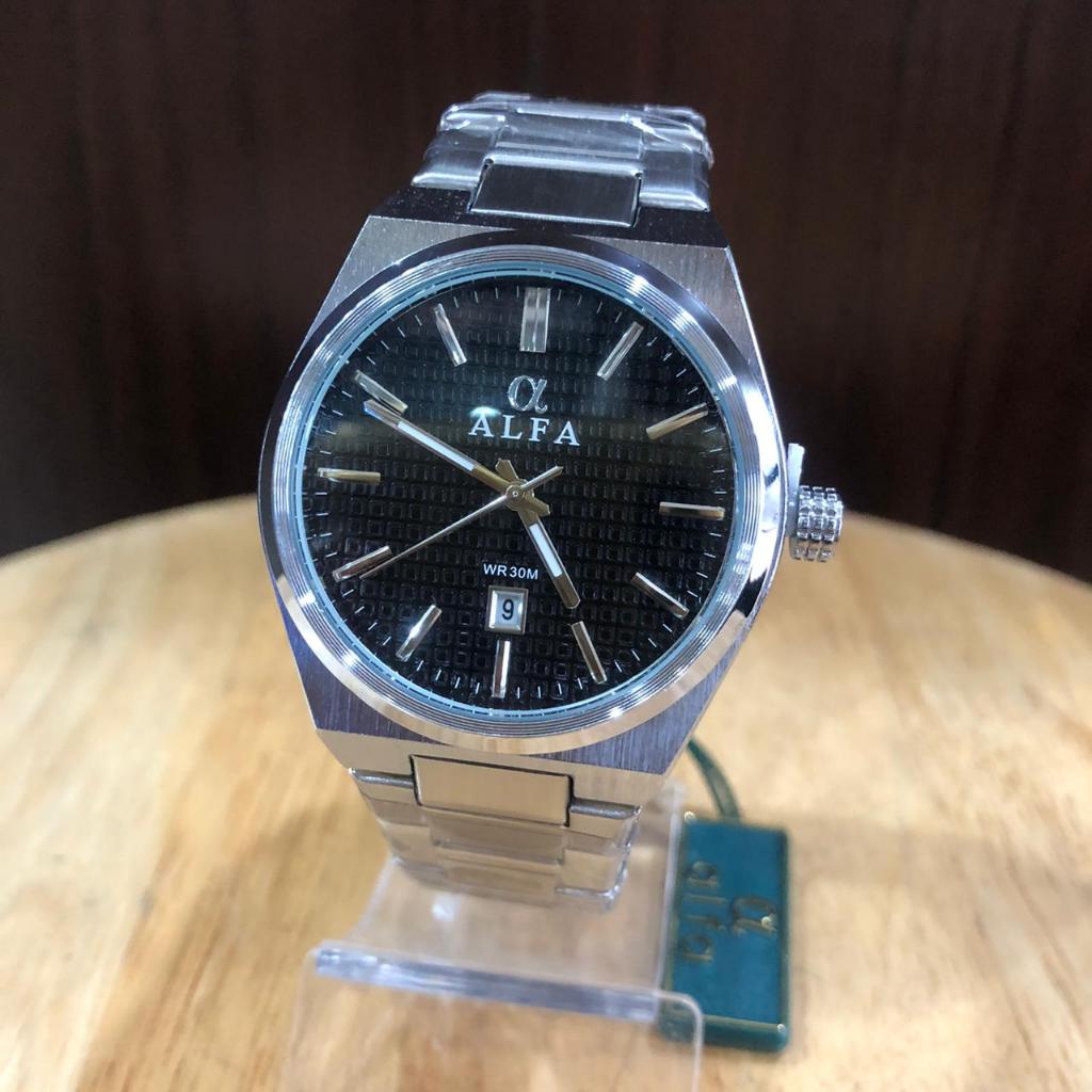 Jam Tangan Pria ALFA Rantai Besi Original