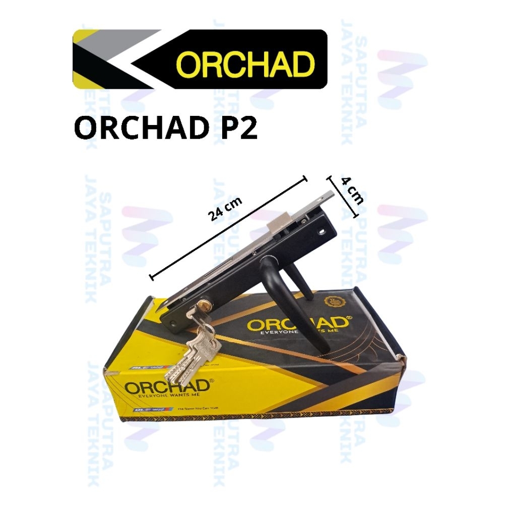 Handle Orchad P2,Cocok Untuk Pintu Alumunium,Wc Dan Kamar Tidur