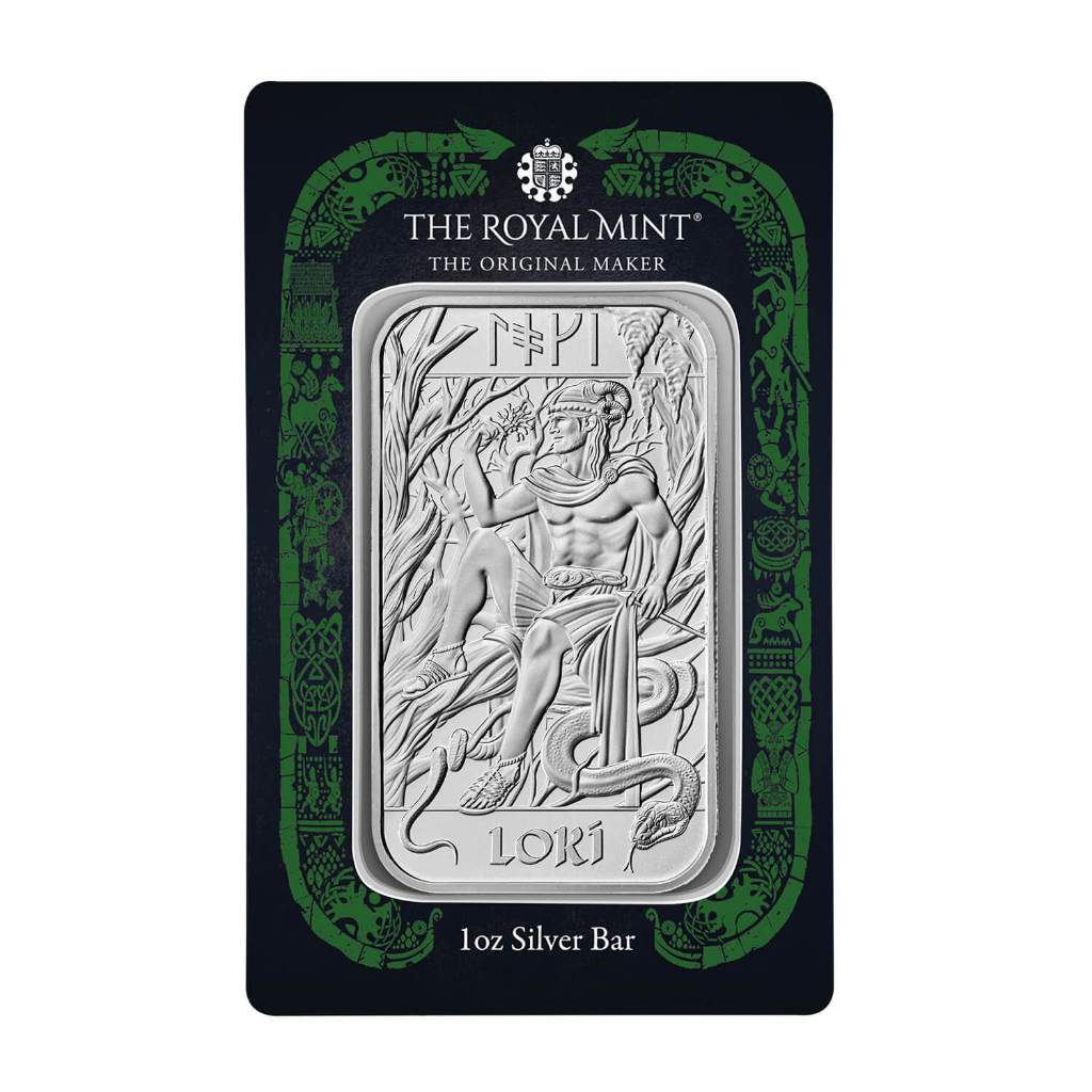 Perak Batangan Royal Mint Loki 1 oz