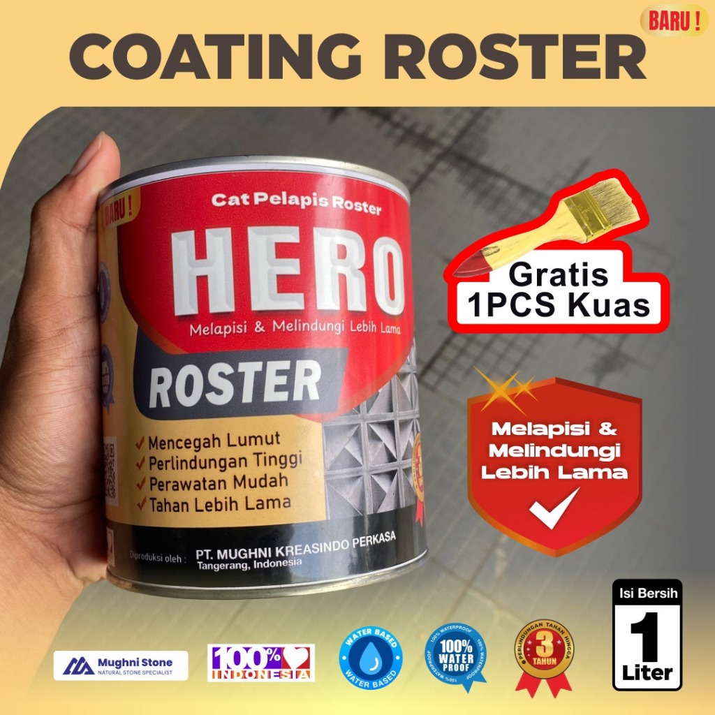 Coating HERO Roster Cat Pelapis Khusus Roster | Batu Alam Jakarta