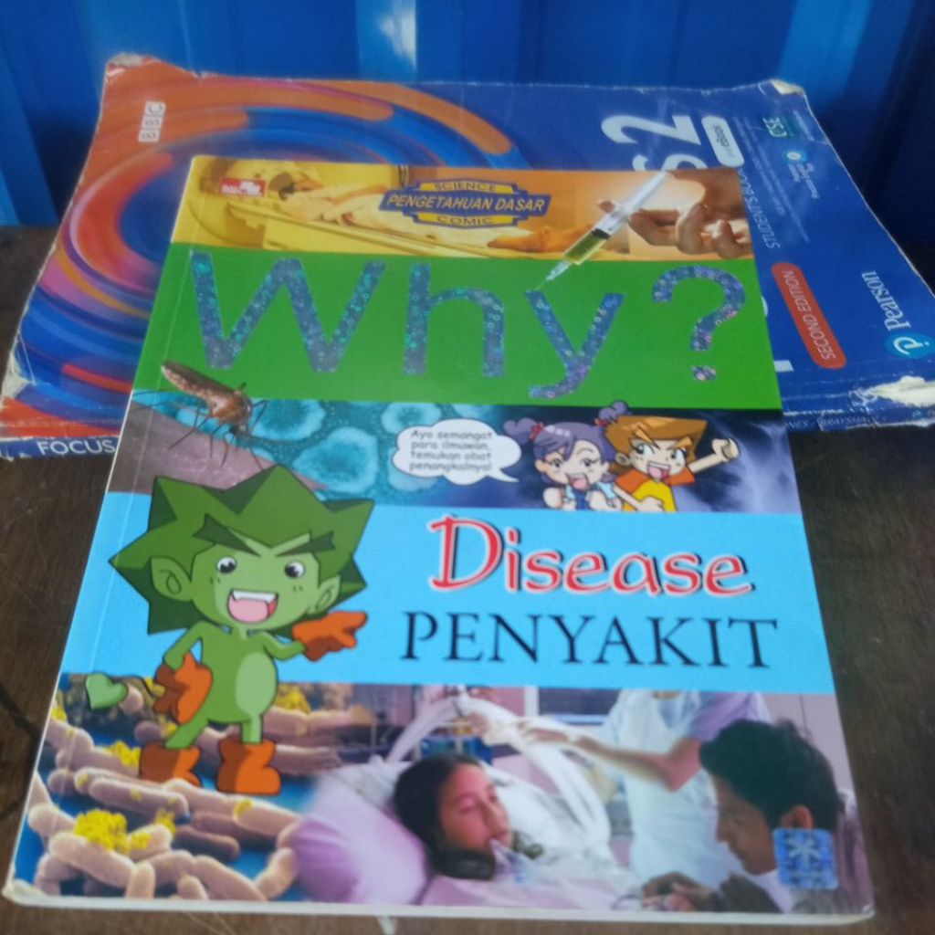 BUKU BEKAS WHY DISEASE PENYAKIT KOMIK PENGETAHUAN