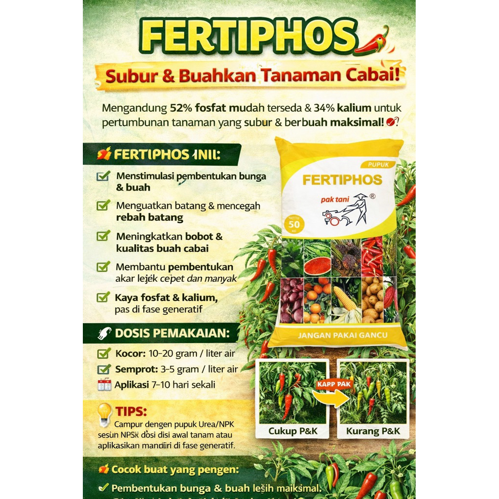 Pupuk Fertiphos 1 Kg Repack