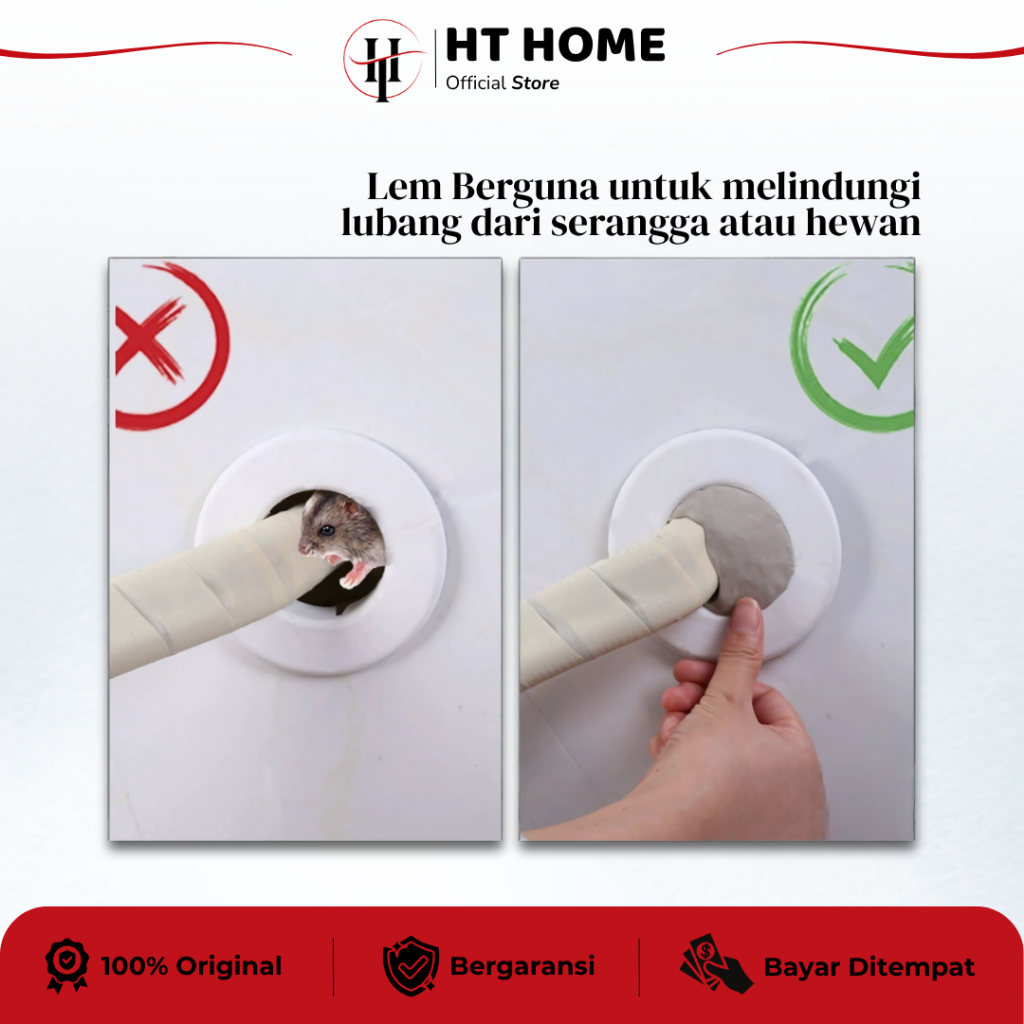 Kenanganpawon Penutup Lubang Dinding Pipa Ac / Lem Penutup Lubang Dinding Ac Ht Hardware