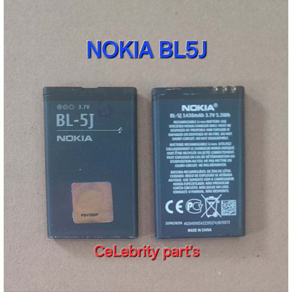 BATERAI NOKIA BL5J BATRE NOKIA 5800 C3 ASHA 200 302 X1-01