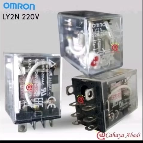 OMRON Relay LY2N 220V AC ASLI ORIGINAL / Relay 8 Kaki 10 Ampere 220VAC OMRON ORI