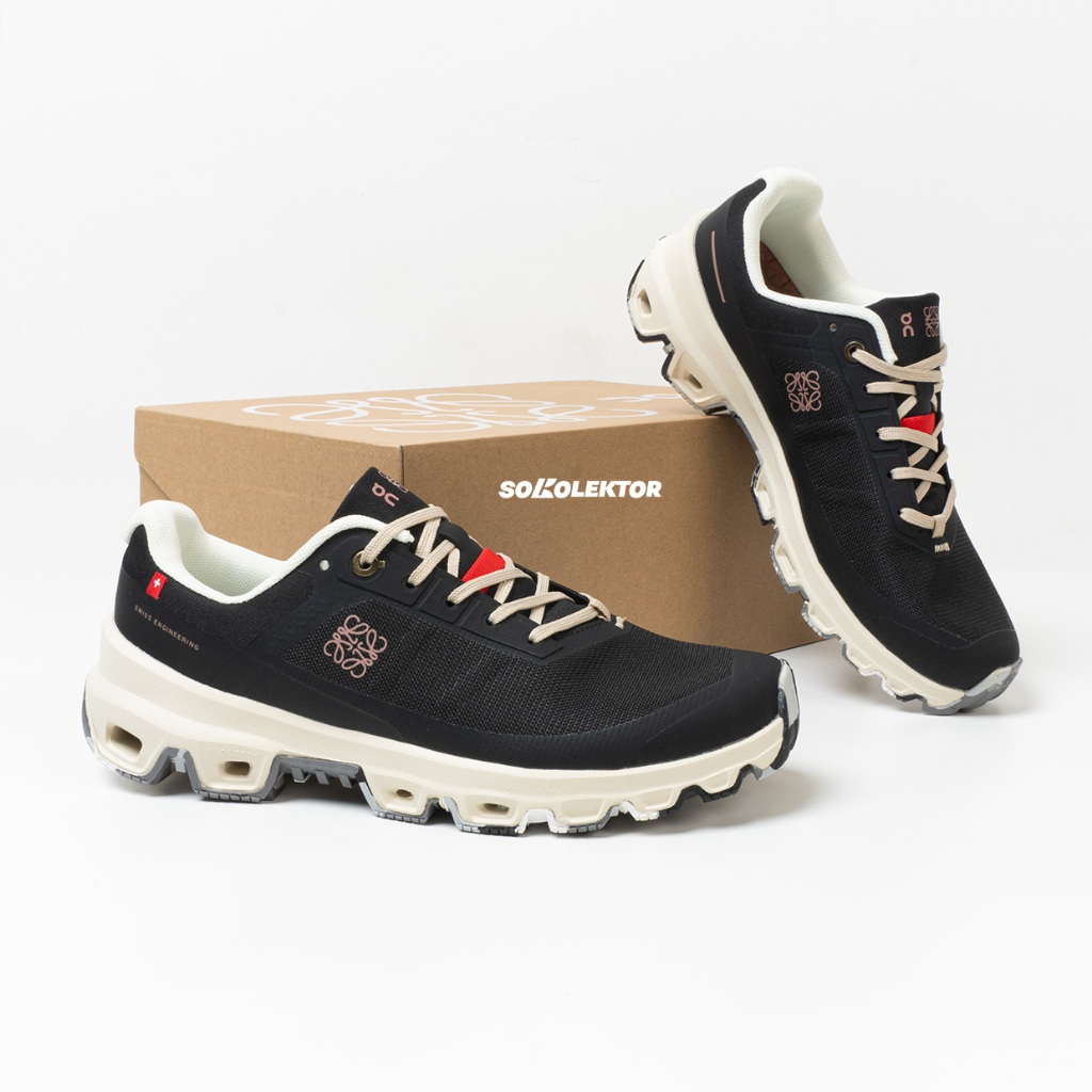 Sepatu Running Pria Cloudventure LOEWE Black