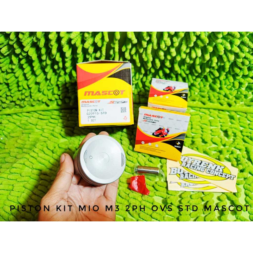 PISTON KIT PISTON SET MIO 125 MIO M3 2PH OVERSIZE STD 50 100 PIN13 MASCOT -BOYRENK