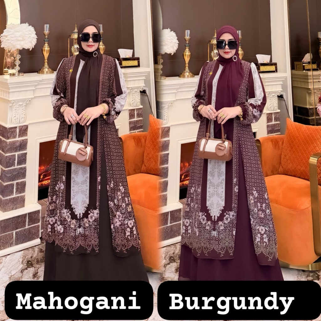 KHADIJAH SET HIJAB MOTIF BARU // COD