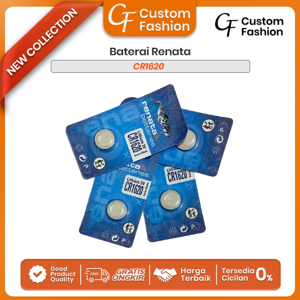 Baterai RENATA CR1620 CR 1620 Battery RENATA CR1620 CR 1620 Batre RENATA CR1620 CR 1620 Original