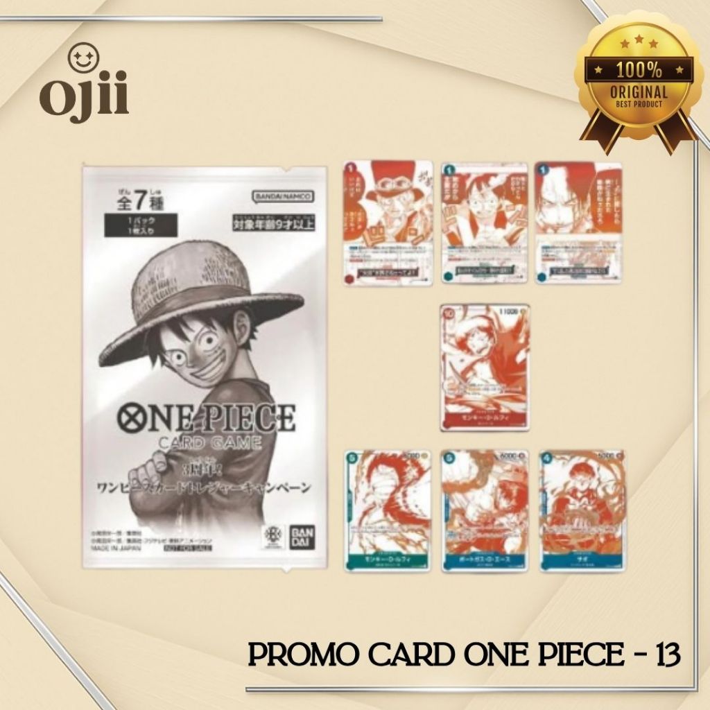 One Piece - 13 Promo Card | Promo Card One Piece 13