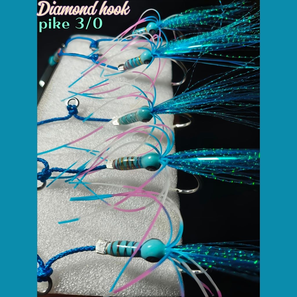 Assist hook jigging pike 3/0 jig 150/250gr full gid