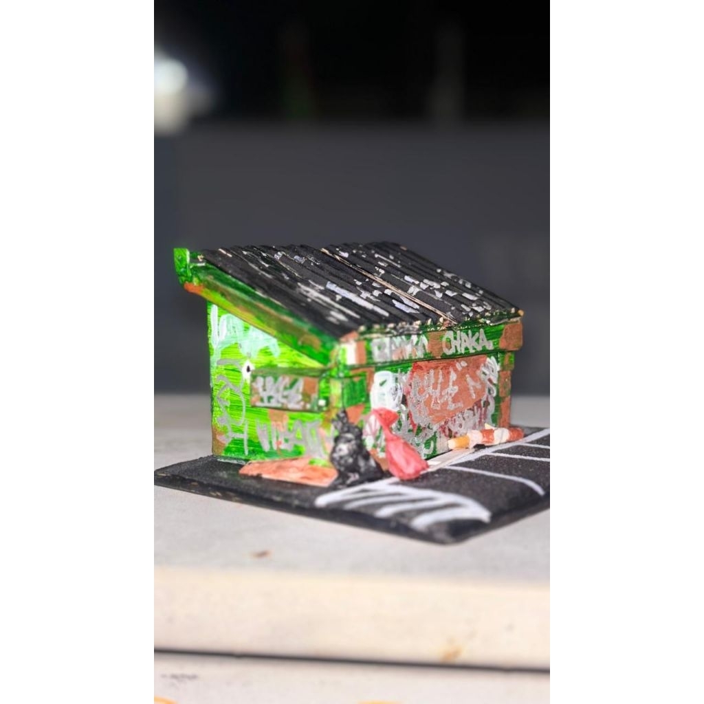 Incense Holder & Trash Can Diorama|| Tempat Dupa & Diorama Tempat Sampah N0: l