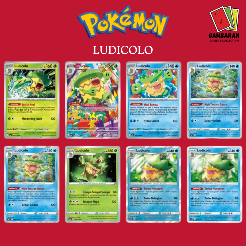Ludicolo PFL S7D MA2 Kartu Pokemon Indonesia English TCG