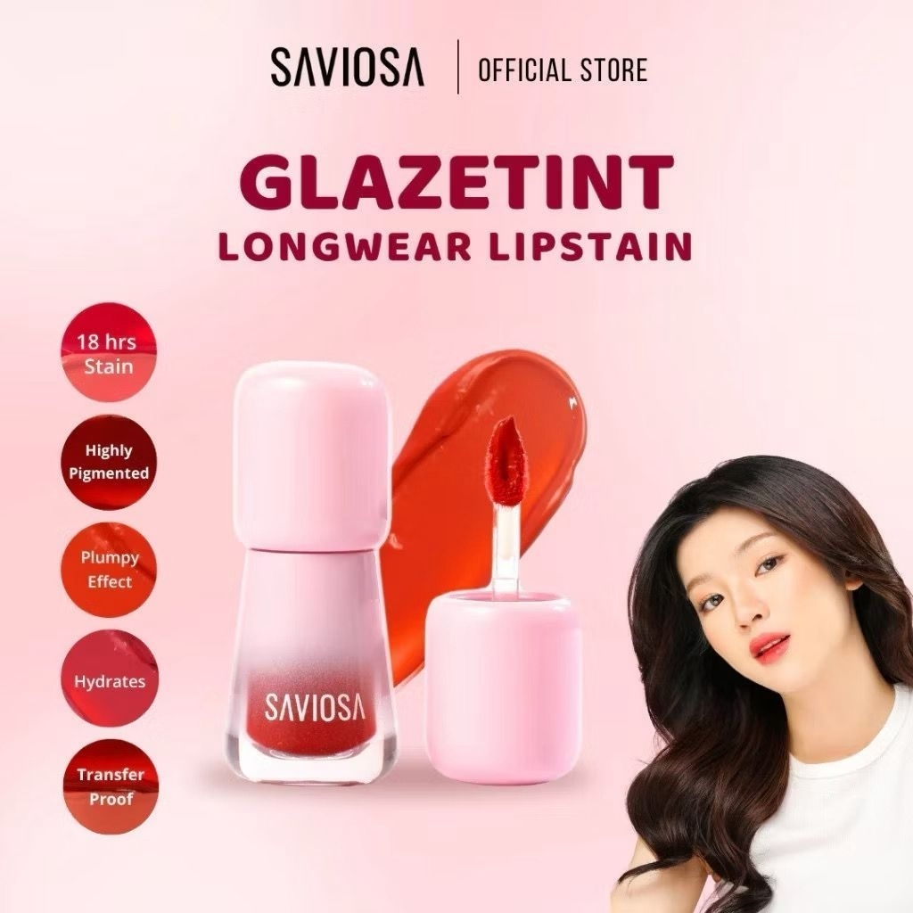 SAVIOSA GLAZETINT LONGWEAR LIPSTAIN