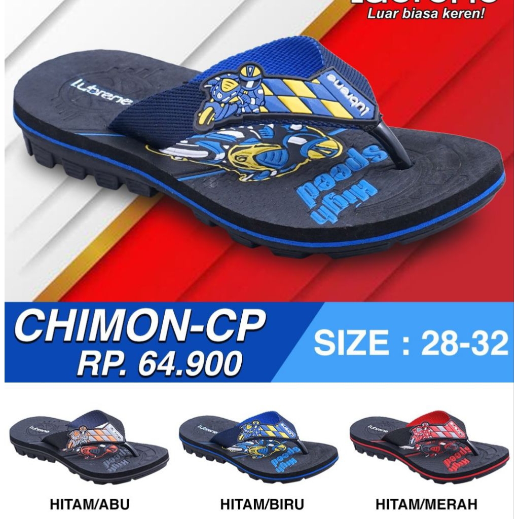 Sandal Jepit Anak Laki Laki Sandal Lubrene Anak Terbaru Lubrene Cimon-cp Anti Slip