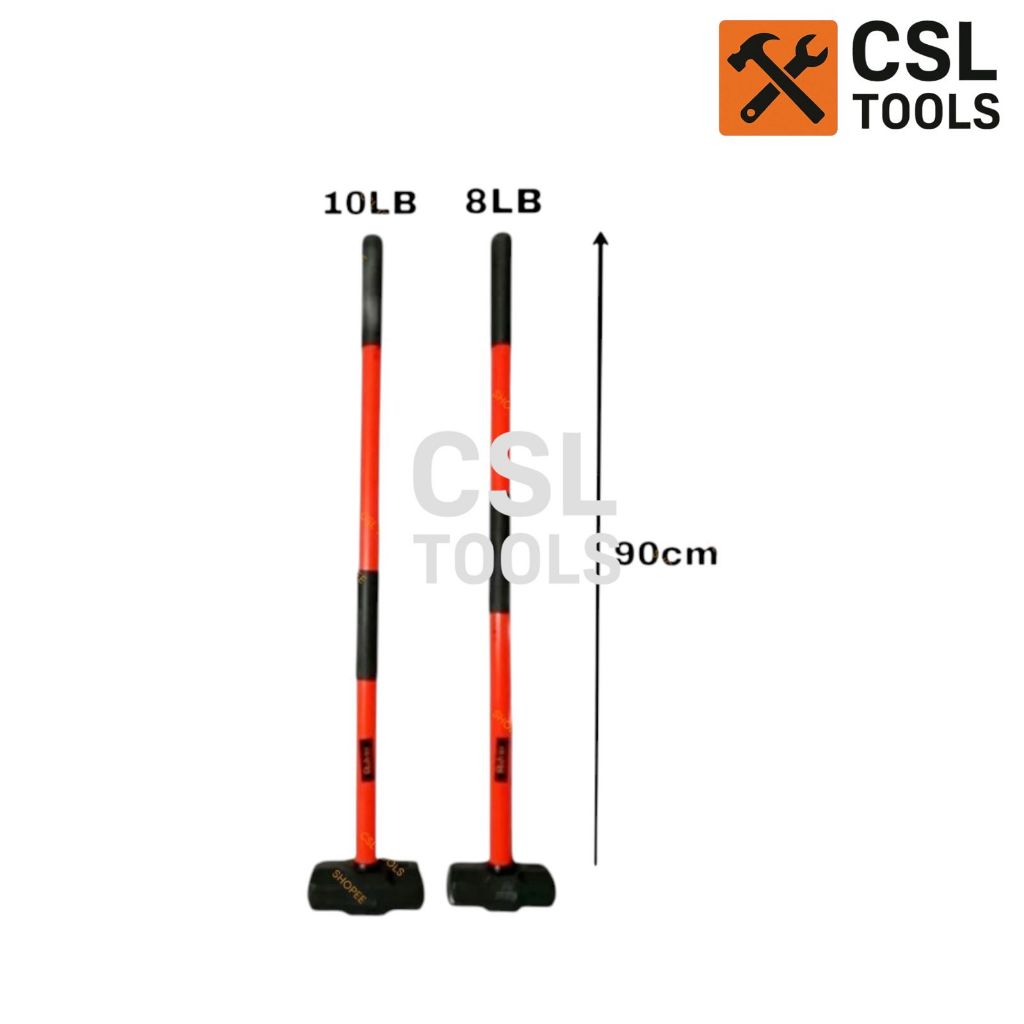 CBR Palu Batu Gagang Fiber 8Lb Bodem Bogem Beton Grip Karet