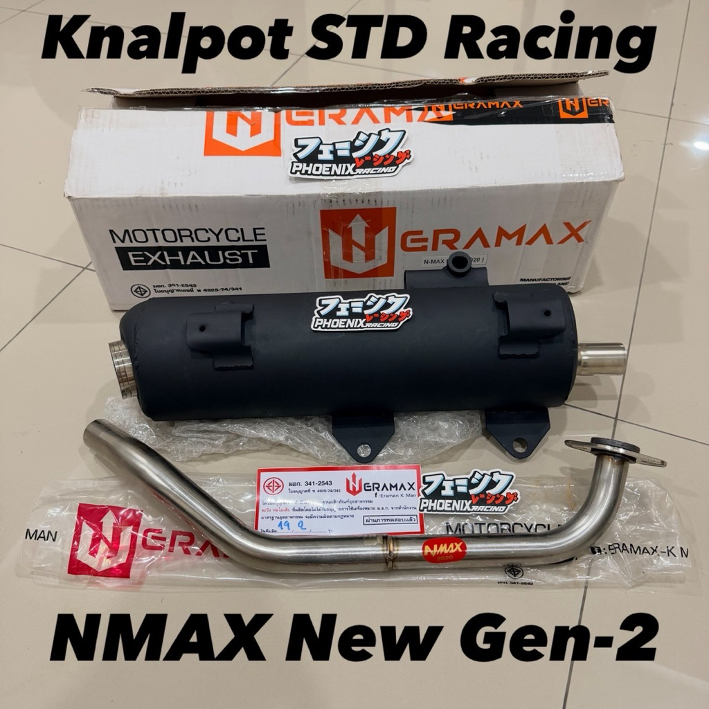 Knalpot Standard STD Racing Nmax New by ERAMAX THAILAND Knalpot STD Racing Yamaha Nmax New Gen-2