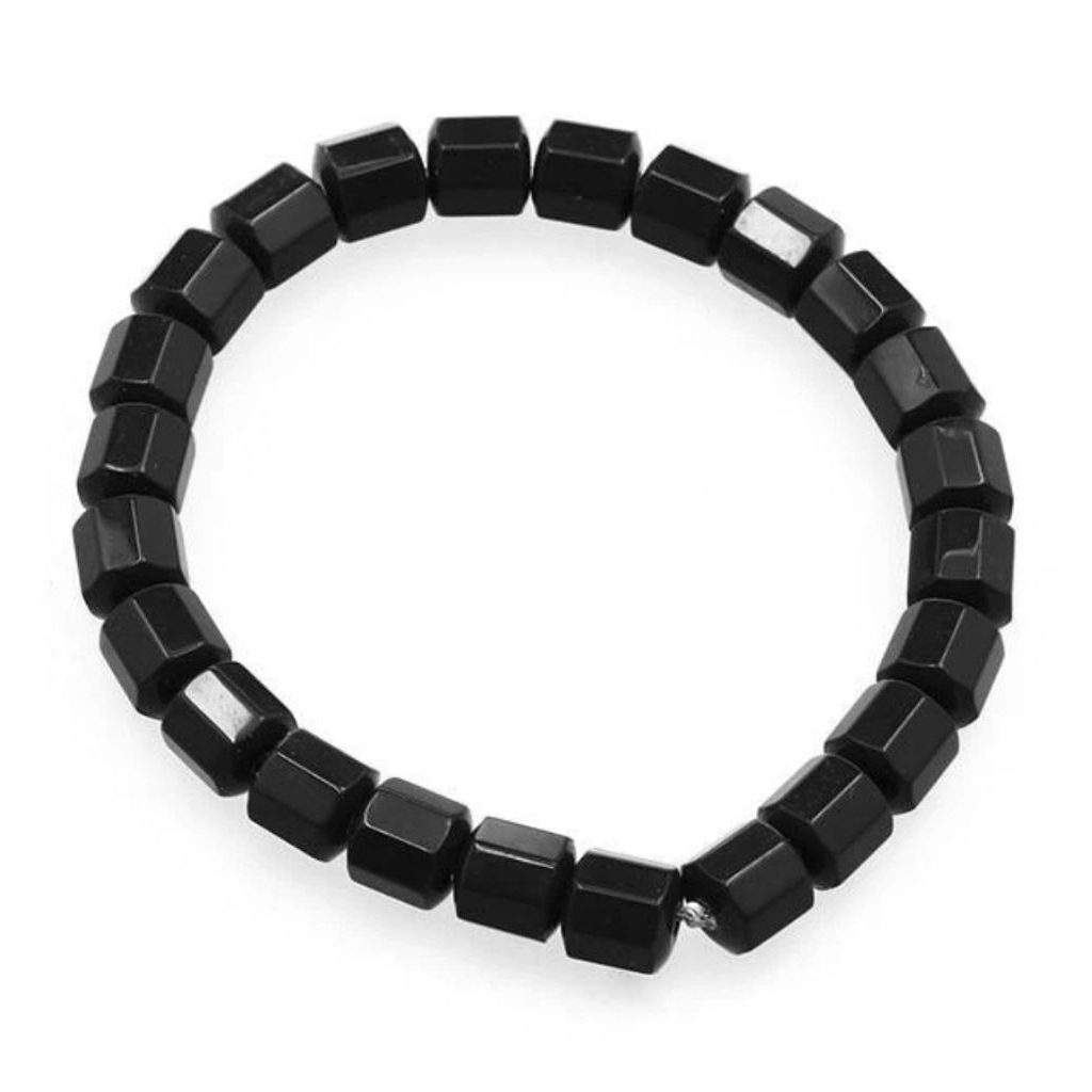 Gelang terapi kesehatan Ginsamyong original - unisex elastis batu asli korea