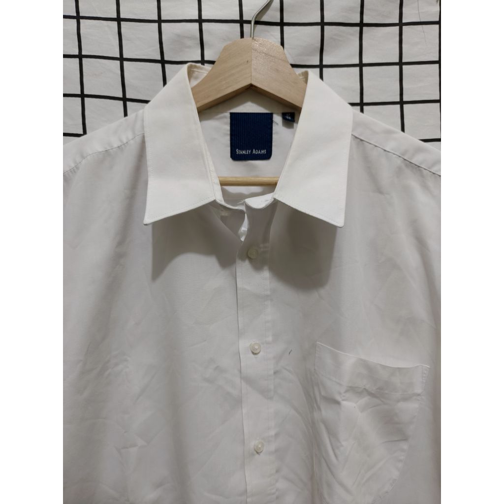 Kemeja Putih Pria lengan panjang size 17/35 || STANLEY ADAMS