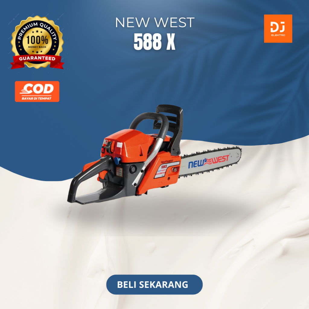 CHAINSAW SENSO GERGAJI MESIN NEW WEST 588X BAR 22INCH