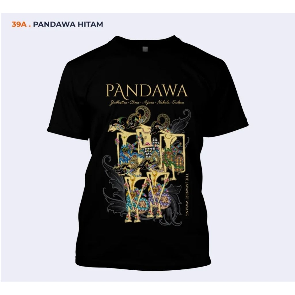 KAOS WAYANG PANDAWA WAYANG TRADISIONAL