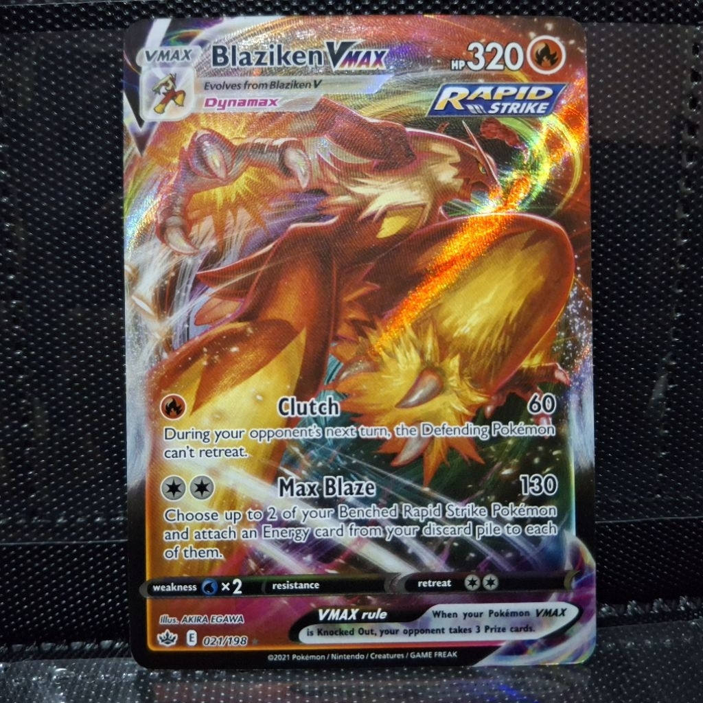KARTU POKEMON TCG ENGLISH BLAZIKEN VMAX 021/198