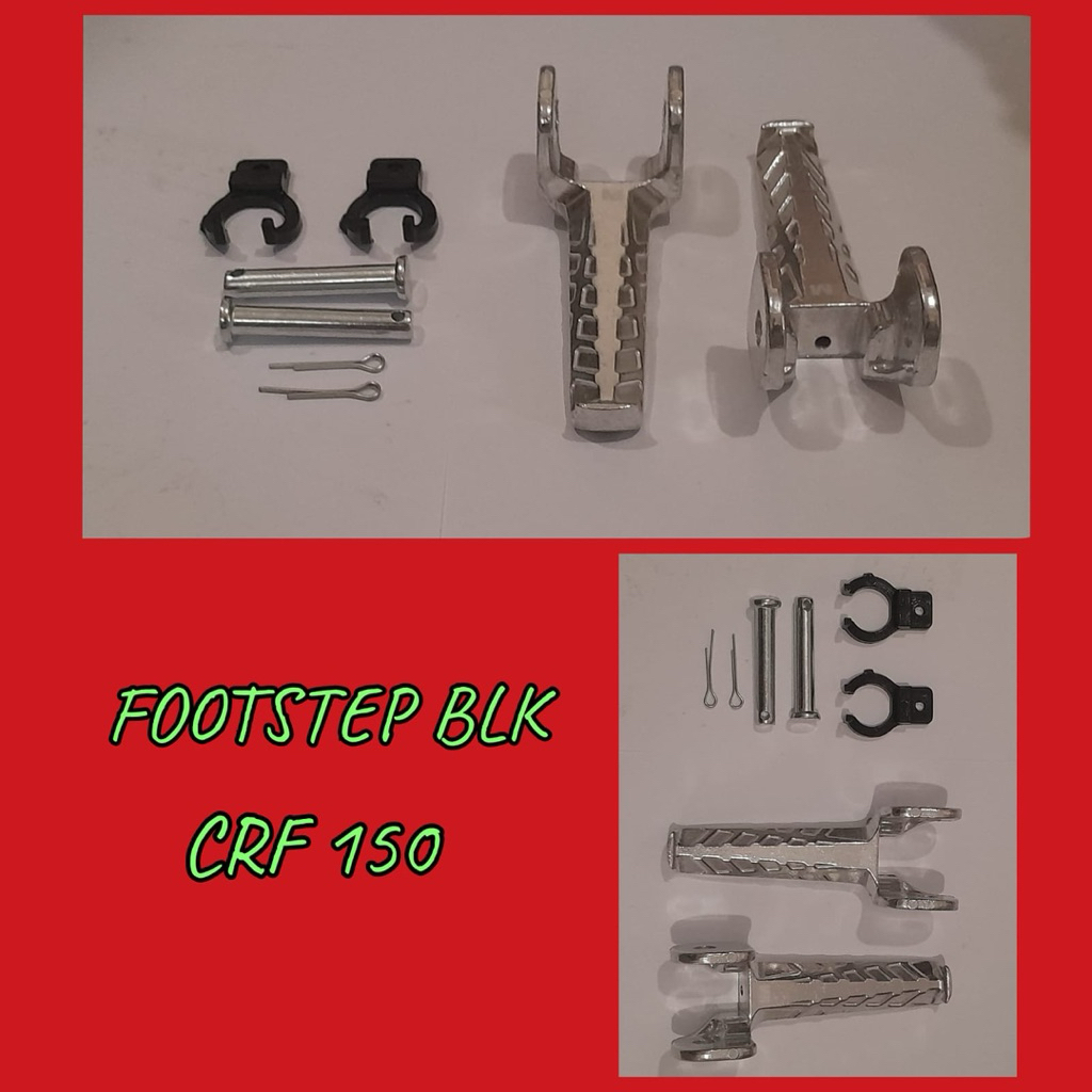Footstep Belakang blk CRF 150 Besi Tebal Pijakan Kaki Motor
