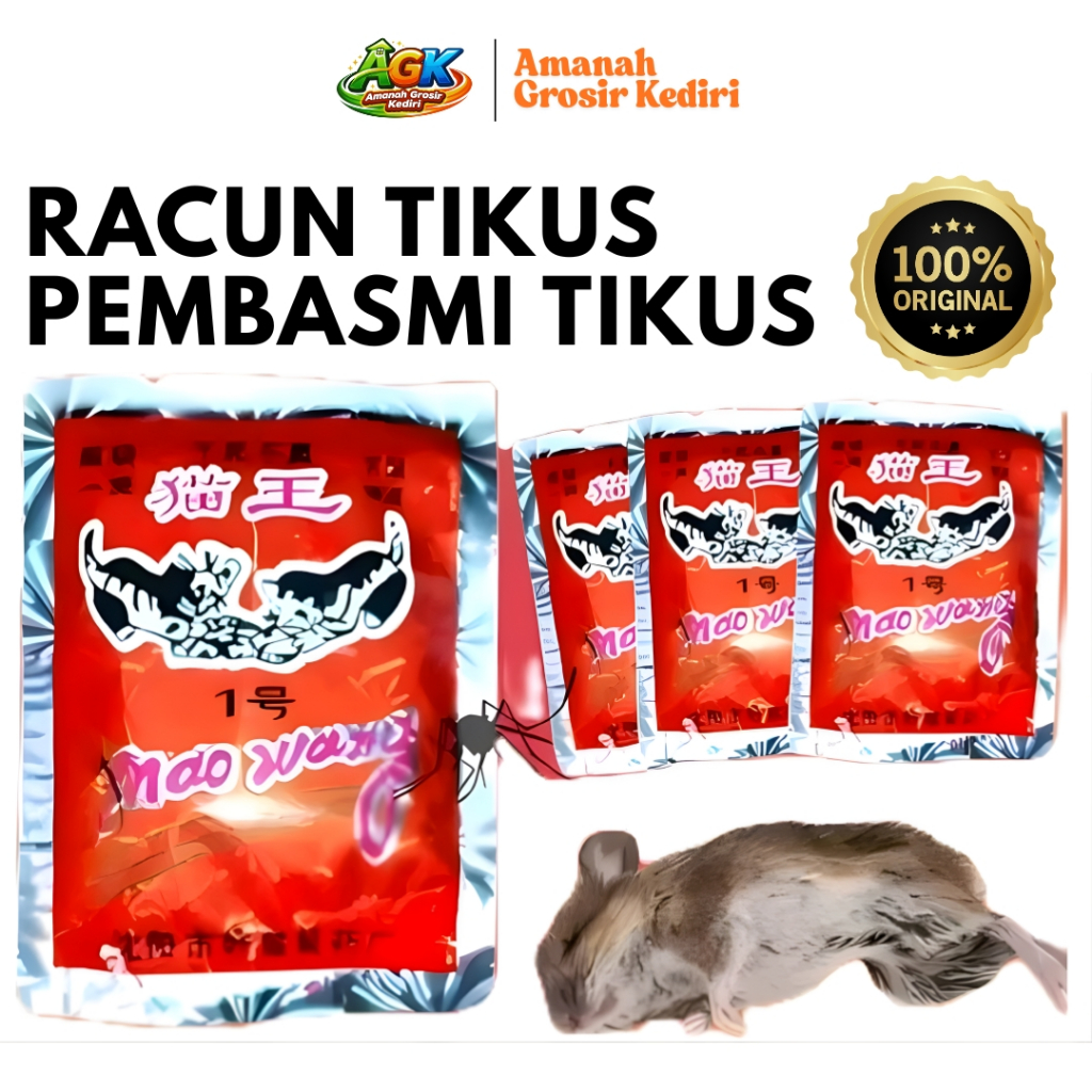 Racun Tikus Mati Kering MAO WANG / Racun Tikus AMPUH