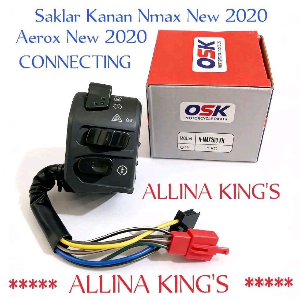 Saklar Kanan Yamaha Nmax New 2020 Aerox New 2021 Connected Lexi new Holder switch Handle RH Tombol S