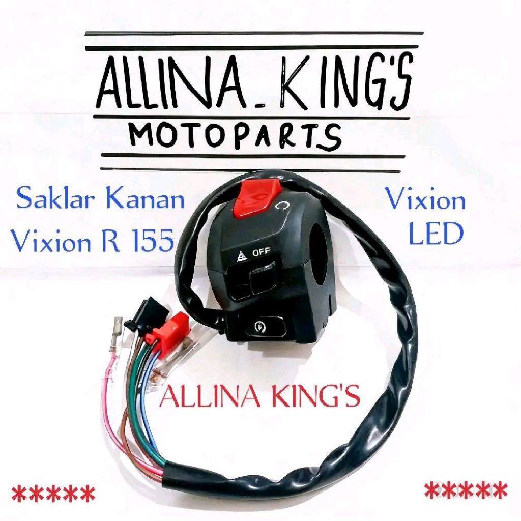 Saklar Kanan Sen HAZARD Yamaha Vixion R 155 / vixion r new Led 155 Holder Switch Handle RH Tombol St