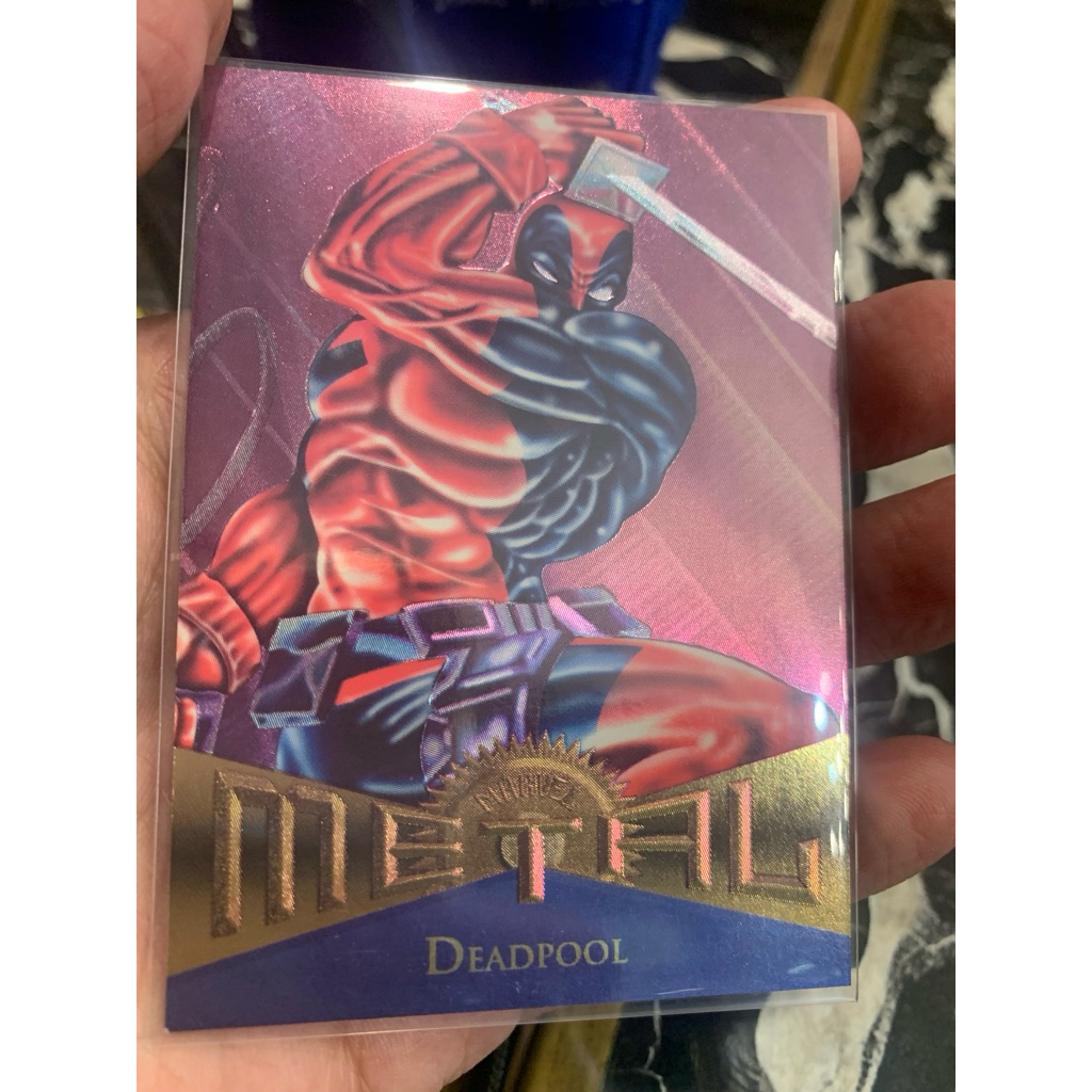 Deadpool Marvel Metal 1995 Fleer Metal Card - Rare Vintage TCG