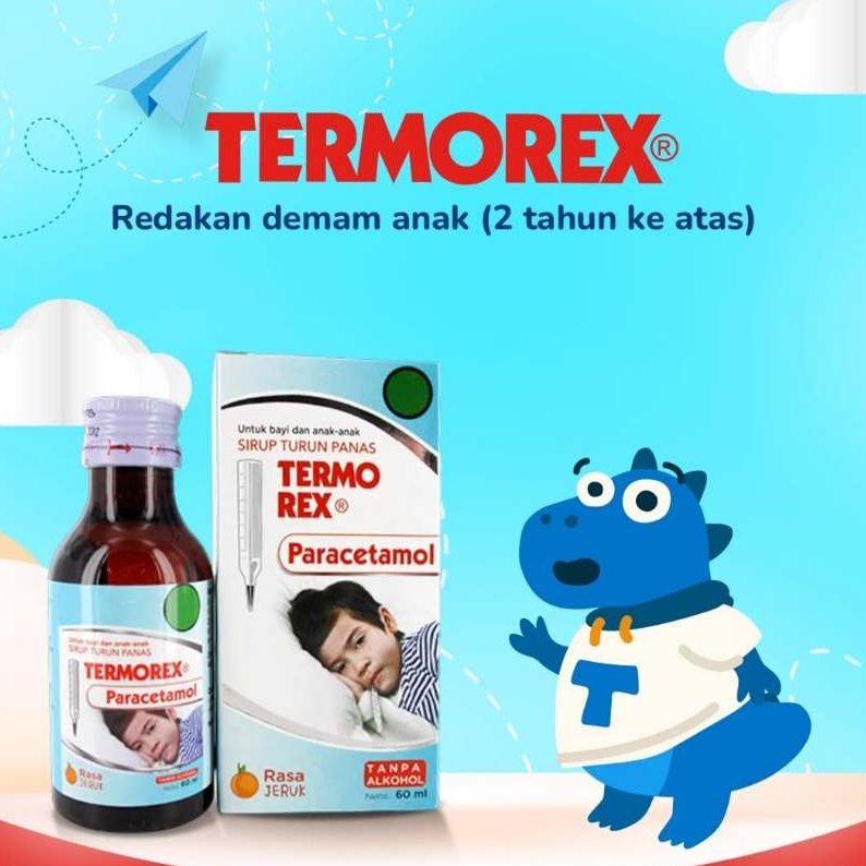 TERMOREX PARACETAMOL SIRUP RASA JERUK - PENURUN PANAS ANAK