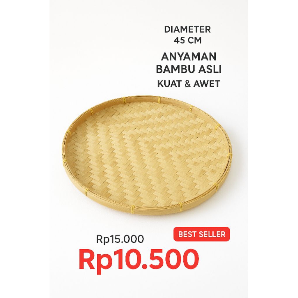 Tampah Anyaman Bambu