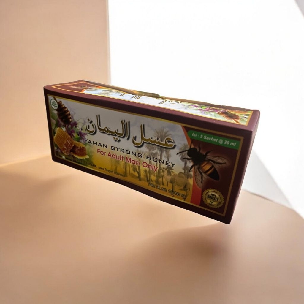 Madu Yaman 1 Box isi 5 Sachet - Meningkatkan Stamina, Daya Tahan Tubuh, Aman untuk Pria Dewasa