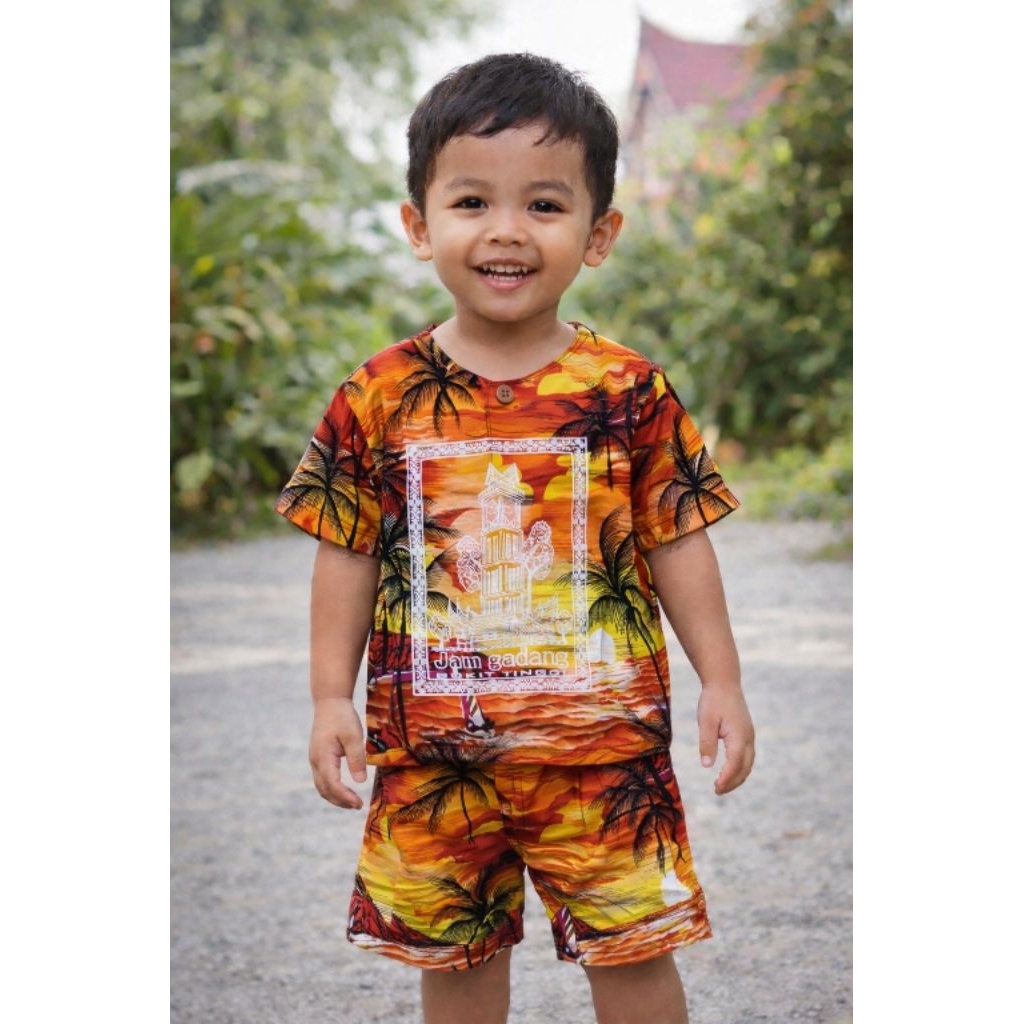 BAJU KAOS ANAK BUKITTINGGI/BAJU PANTAI ANAK