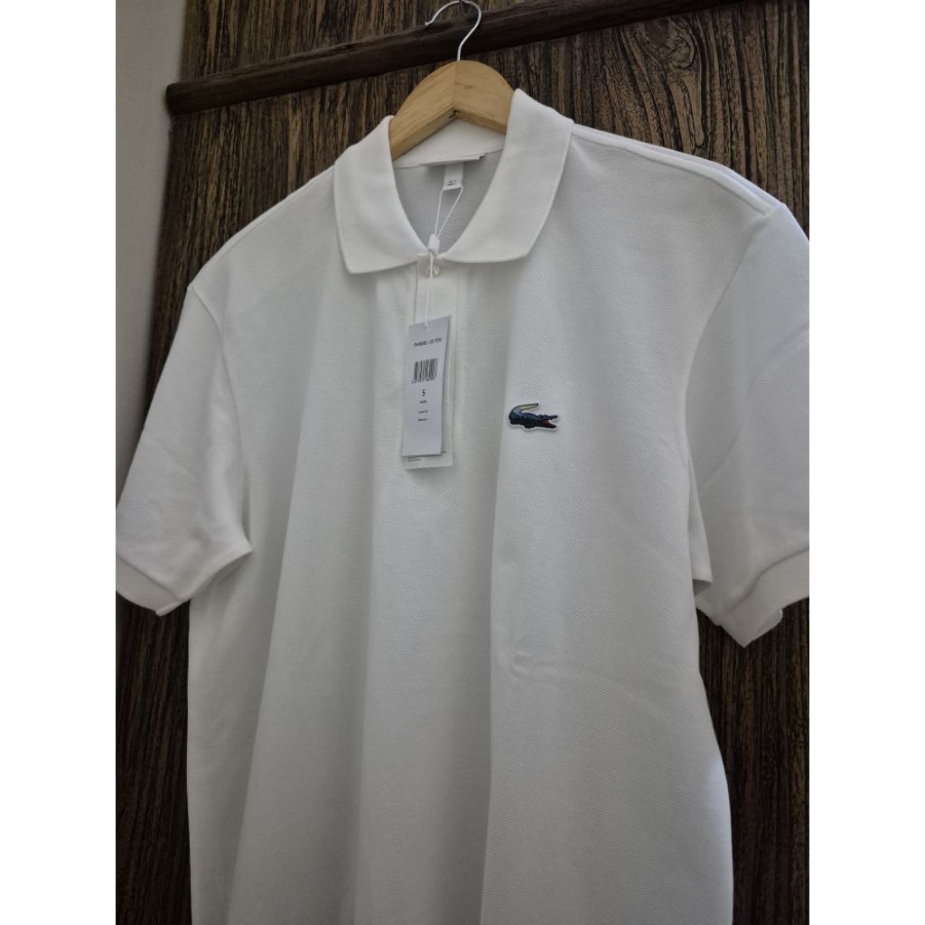 LACOSTE CLASSIC FIT POLO SHIRT PUTIH