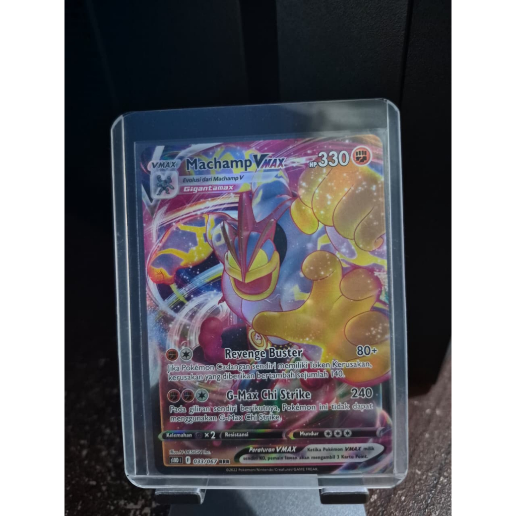 Machamp VMAX RRR Kartu Pokemon Pengamat Waktu TCG Indonesia