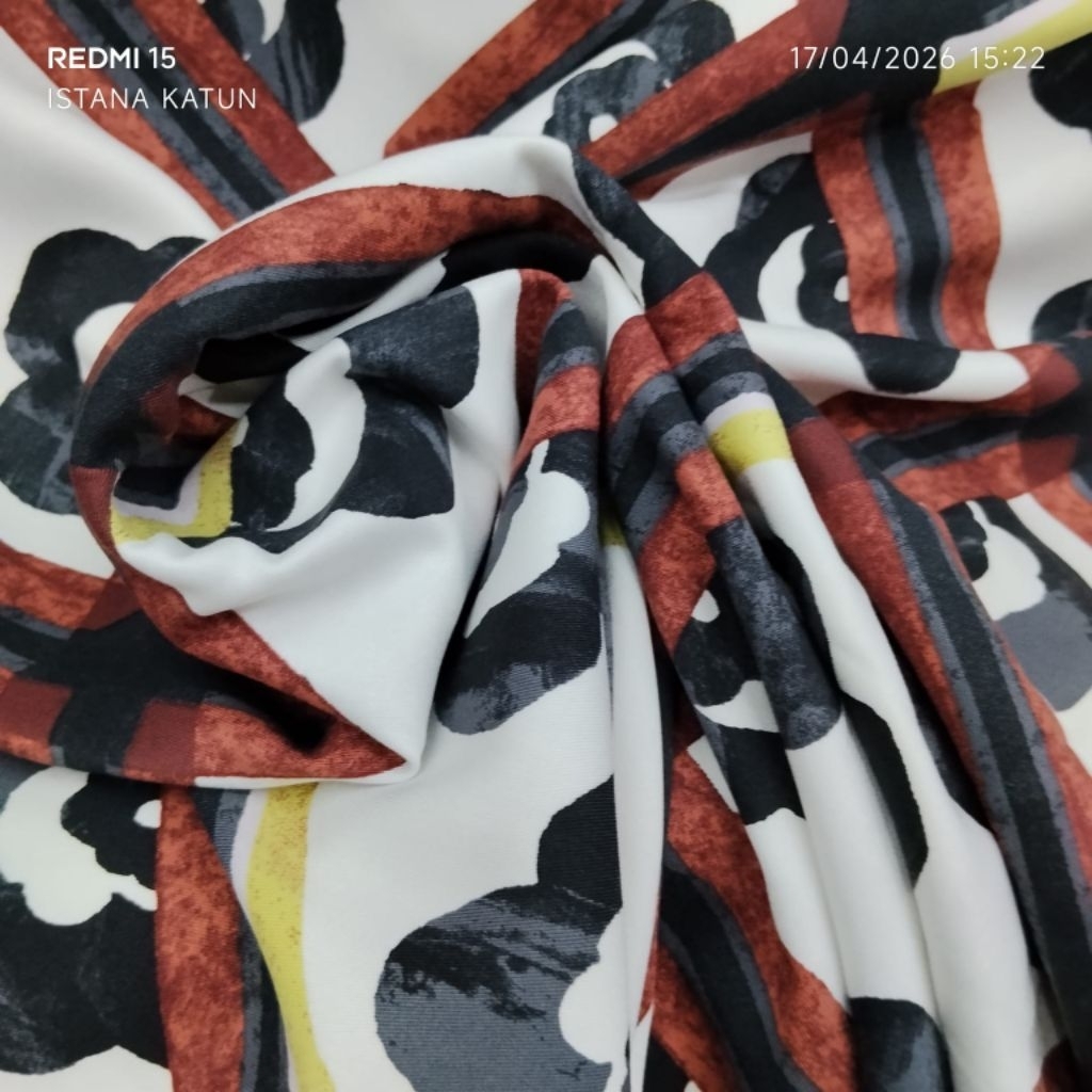 KAIN COTTON TWILL PREMIUM MOTIF ABSTRAK BTK